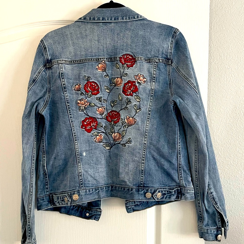 Embroidered jean jacket